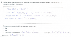 Snagov review curs navigatie skipper academy